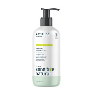 ATTITUDE Delicate Pores and skin Hand Cleaning soap with Oat and Avocado Oil, EWG Verified, Dermatologist Examined, Vegan, 16 Fl Oz