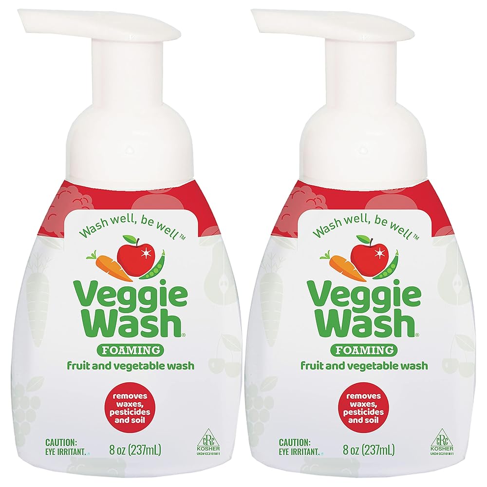 Foaming Vegetable & Fruit Cleaner – Veggie Wash, Set of two